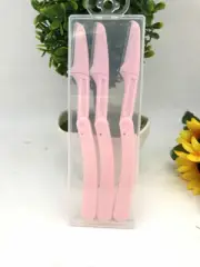 3 Pieces of Foldable Facial Eyebrow Razor Trimmer Blade Hair Remover