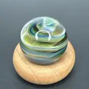 Handmade Contemporary Art Glass Marble 1.02" Unique Multicolor Blend MIB Boro