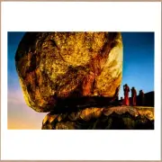 SIGNED - STEVE MCCURRY - GOLDEN ROCK KYAIKTIYO MYANMAR LTD 6 x 6" MAGNUM PRINT