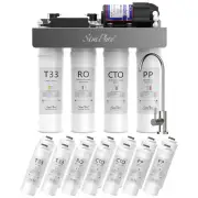 SimPure WP2-400GPD 0 TDS UV Tankless Reverse Osmosis System 2-Year Water Filters