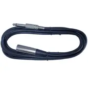 15ft foot 1/4" inch male TS plug mono to 3pin XLR MALE mic microphone cable cord
