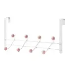 Hanger Holder Noise-free Stylish 8 Hooks Over Door Coat Rack Iron