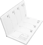 LALAFINA Daily Planner Notepad Portable Weekly Planner Book for Office Travel School Smooth Writing PU Material for Organizing Schedules Notes