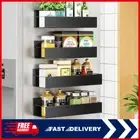 4 Pack Magnetic Spice Rack Seasoning Organizers Refrigerator Shelf Fridge