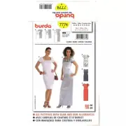 Burda 7774 Womens Dress Kleid Robe Sewing Pattern Sizes 10-24 European 36-50