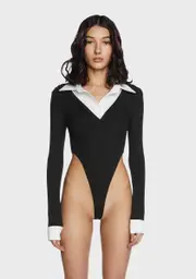 Top Office Cut Out Bodysuit