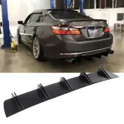 Rear Diffuser 10 Fins Bumper Lip Splitter Spoiler Chin Fins For Honda Accord (for: Honda Civic)