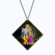 Indian Traditional Radha Krishna Printed Beautiful Car Hanging y765