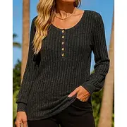 Women's Pullover Sweatshirt Casual Tops Long Sleeve Top Athleisure Fall Breathable Outdoor Running Sportswear Activewear Solid Colored Black Red Blue