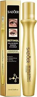 Eye Serum, Under Eye Roller Cream for Dark Circles, Anti-aging Wrinkles And Firming, 360° Massage Ball Ice Roller For Fine Lines, Bags, Puffy Eyes, Eye Skin Care For Women