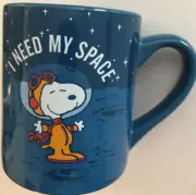 Peanuts~Snoopy & Woodstock~Lg.20 Oz.~”I NEED MY SPACE”~Coffee Cup~NEW~FAST SHIP.