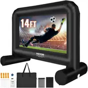 VEVOR Inflatable Movie Screen, 14 FT Inflatable Projector Screen for Outside with Blower and Carrying Bag, Front/Rear Projection, Oxford Fabric Blow U