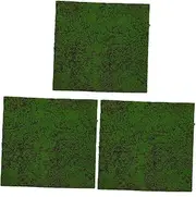 Alipis 3pcs Fake Grass Cushion Artificial Turf Roll Moss Mat Decorative Prop for Garden Home Decor