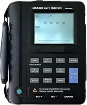 MS5308 Handheld Auto Range Digital LCR Meter Bridge Test Inductance Capacitance Resistance Meter 100KHz RS232 Dual LCD Display Used in Product R&D, Component Incoming Inspecti