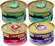 California Scents Spillproof Can Air Freshener in Desert Jasmine, Monterey Vanilla, and Coronado Cherry Scents: Best Car Air Freshener and Odor Eliminator, Combo Kit