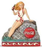 JIM SHORE / COKE COLA / BLONDE BEAUTY / RETIRED / NIB FROM ENESCO FACTORY