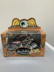 Von Dutch Kustom Cycles Dragnut 100% Diecast Frame & Engine 1:18 Scale Jada Toys
