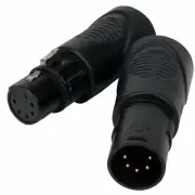 AMERICAN DJ ACRJ455PSET PRO GRADE RJ45 TO 5-PIN XLR MALE/FEMALE ADAPTER SET NEW