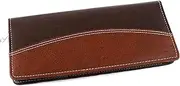 [Asraw] PU Faux Leather Expanding and Multiple Cheque Book Holder for Cards, Passbook & Chequebook - Chequebook Holder, Passbook Holder, Documents Holder for Office & Home Use, Brown, Modern, Brown,