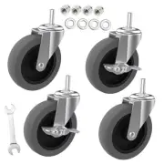 4-Inch Creeper Seat Wheels Replacement, 4 Pack Heavy Duty Rolling Mechanic
