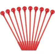 AUEAR, 10 Pack Plastic Bell Mallets Solid Drum Percussion Sticks Hammer for