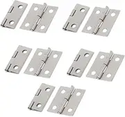 Aexit Jewelry (hand operated tools) Box Case Door Foldable pipe tube Hinges Silver Tone 18mm (24ry172qf492) Length 10PCS