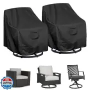 WOMACO Patio Swivel Chair Cover Waterproof Outdoor Swivel Chair Slip Covers O