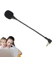 Rproonay Tiny Microphone, Helmet Microphone, Noise Canceling Mic, Flexible Arm, Easy To Set Up, 17cm, For Remote Work, Video Conferencing