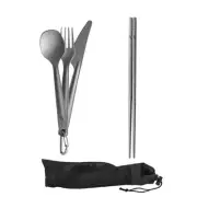 Titanium cutlery 4-piece set camping tableware cooker chopsticks fork spoon knif