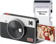 Mini Shot 2 Retro Wireless Instant Camera & Printer, Bluetooth, 4Pass, White