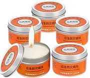 5 Pack Emergencys Candles, 20-30 Hour Long Burning Candles for Power Outages, Smokeless Unscented Candles for Survival, Black Out, Camping