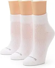 [No Nonsense] Cushioned Mesh Quarter Top Ankle Socks-Premium Comfort for Women, New
