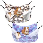 2 Pieces Guinea Pig Rat Hammock Guinea Pig Ferret Hanging Hammock T B4R3