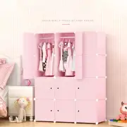 Fashion Macaron Color 8/12/16 Cubes Storage Kid Cabinet Wardrobe Toy Book Shelve