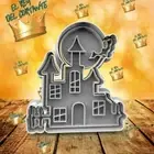 Halloween Haunted House Cookie Cutter & Embosser Fondant Cutter spooky