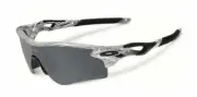 NEW Oakley Radarlock Path Fingerprint White / Clear Black Polarized OO9181-44