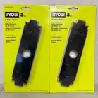 2- 3 packs of Ryobi Heavy Duty Edger Blade Hardened Steel Serrated 8" NEW!