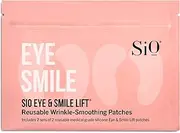 SiO Beauty Eye and Smile Lift Anti-Wrinkle Patches 4 Week Supply - Overnight Under Eye Mask Pads For Dark Circles - Silicone Skin Treatment For Wrinkles
