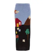 Moschino Archive Shetland Skirt IT40,IT42 Multicolor