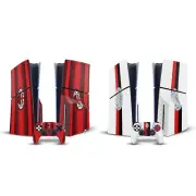 OFFICIAL AC MILAN 2023/24 CREST KIT VINYL SKIN FOR PS5 SLIM DISC EDITION BUNDLE