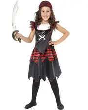 Pirate Skull and Crossbones Girl Costume