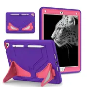 Tablet Case Rugged with Kickstand for iPad 6th/5th Generation 2018/2017-PurpleRosered