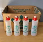 4 Vtg Bestline Shampoo Bottle Dispensers Not Sold in Retail Store (50 yrs.old)