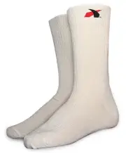 IMPACT RACING Socks - SFI 3.3 - Nomex - White - Large - Pair 79000510