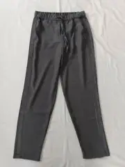 NWT Justice Girl's Gray Tuxedo Pants Silver Glitter Stripe Lightweight Sz 12