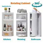 360 Degree Rotating Kitchen Bathroom Shelf Corner Storage Rack Cabinet
