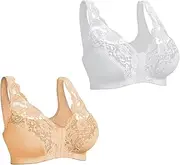 Nulalift Stylish Anti-Saggy Breasts Bra, Lifting Anti-Sagging Wireless Push-Up Bra,Front Close Lace Bra