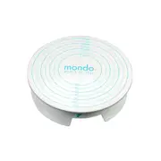Mondo Plastic 30.3cm Cake Decorating Turntable Holder w/ Brake Stand Round White