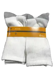 NWT Boy's 6 Pairs Champion Heel Shield Performance Stretch Socks Shoe Size 3-9