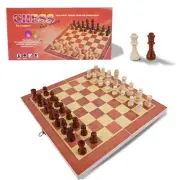 12 Inches Wooden Chess Set Wooden Board Game With A Portable Wood Case And For